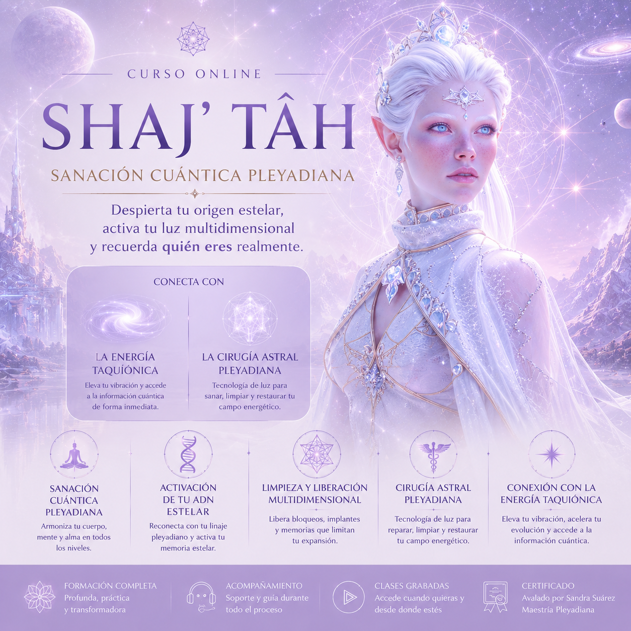Curso SHAJ' TÂH Sanación Cuántica Pleyadiana
