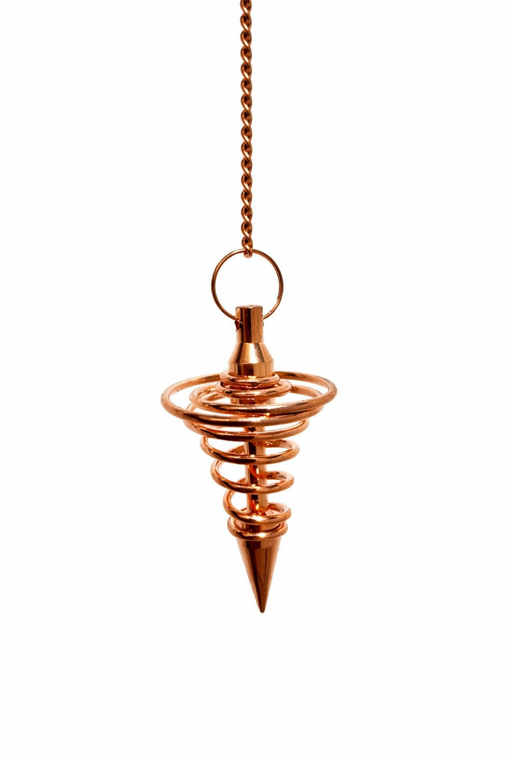 Pendulo en Espiral de cobre ¨El sacacorchos¨