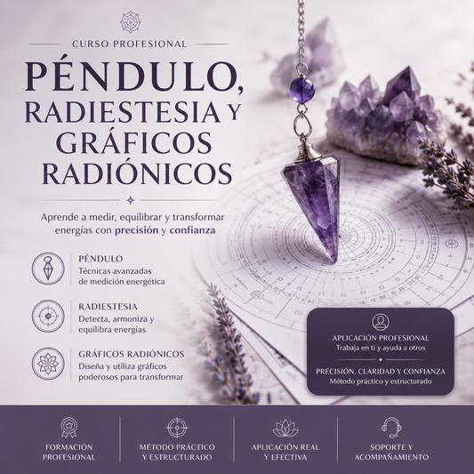 Péndulo , Radiestesia y Gráficos Radiónicos PROFESIONAL