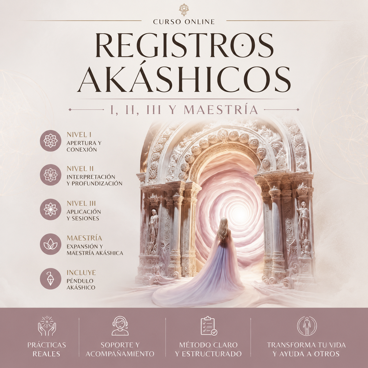 Registros Akáshicos Nivel I, II, III y BONUS Maestría